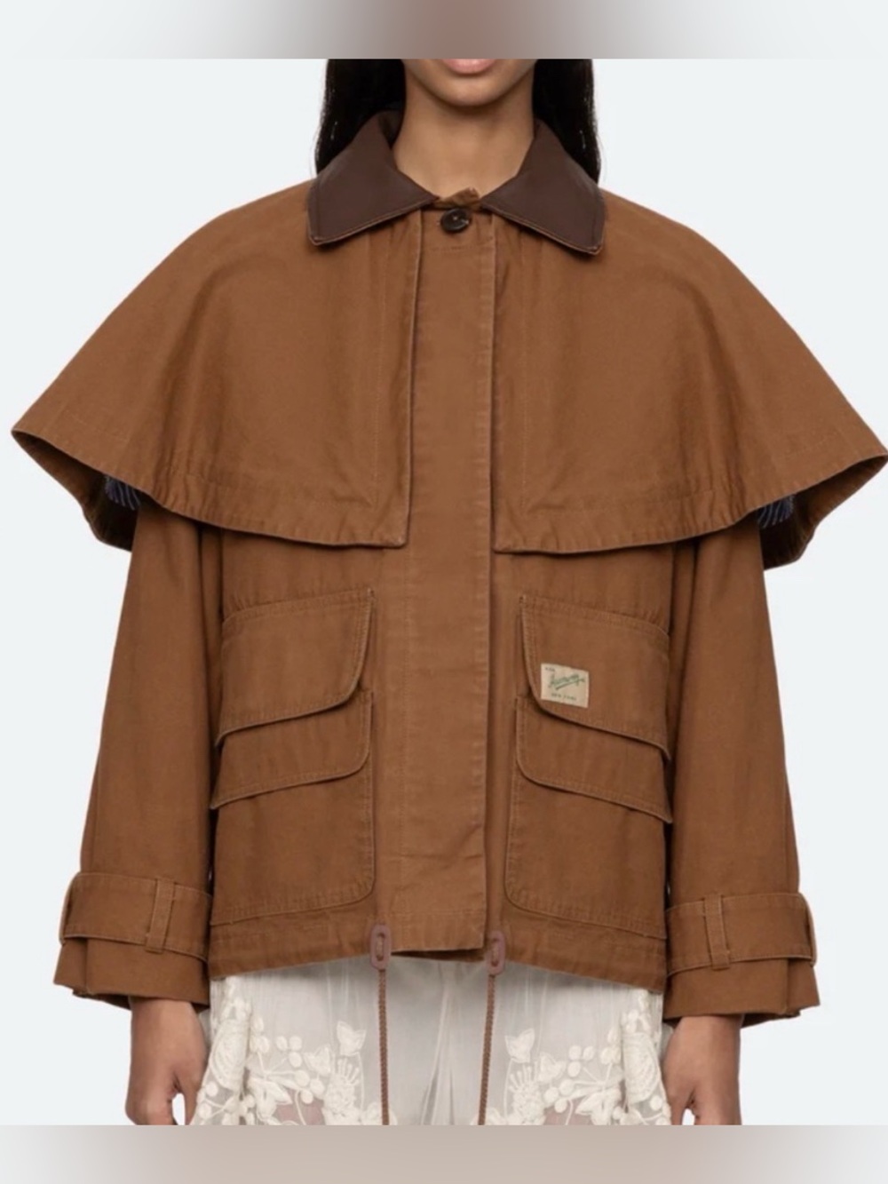 New NWT SEA NEW YORK Carolyn cape jacket